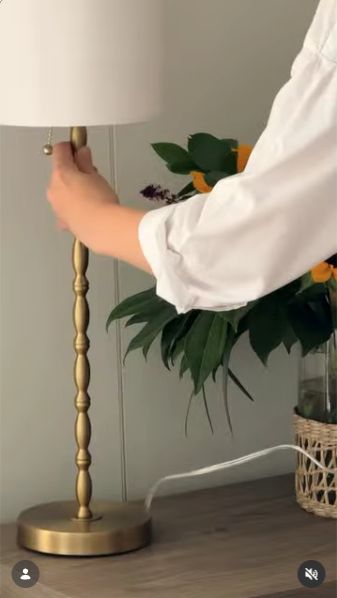 Aurelia gold buffet lamp styled by @innna_sakali