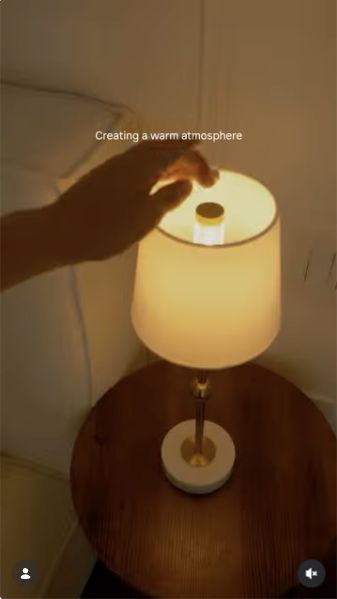 Cordless marble table lamp styled by @sshvyryd